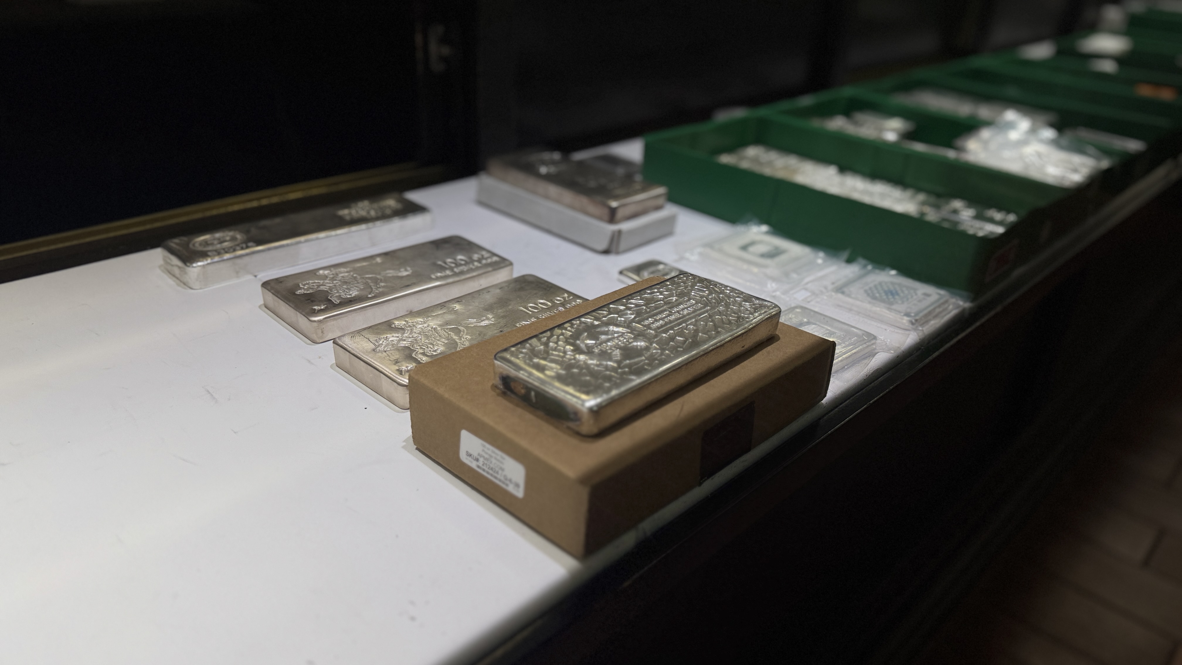 100 ounce silver bullion bar