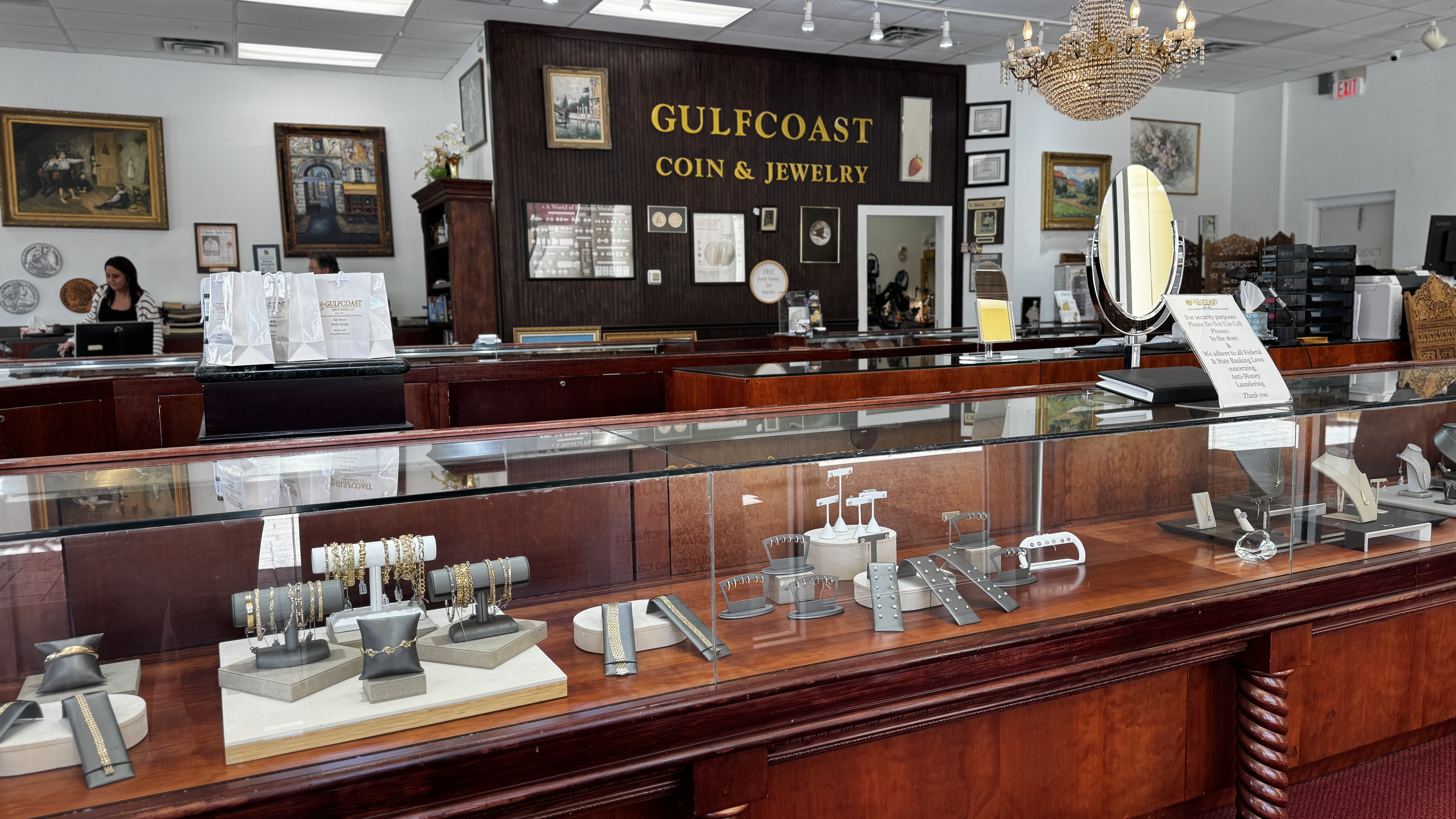 Inside Gulf Coast Coin and Jewelry Bonita Springs
