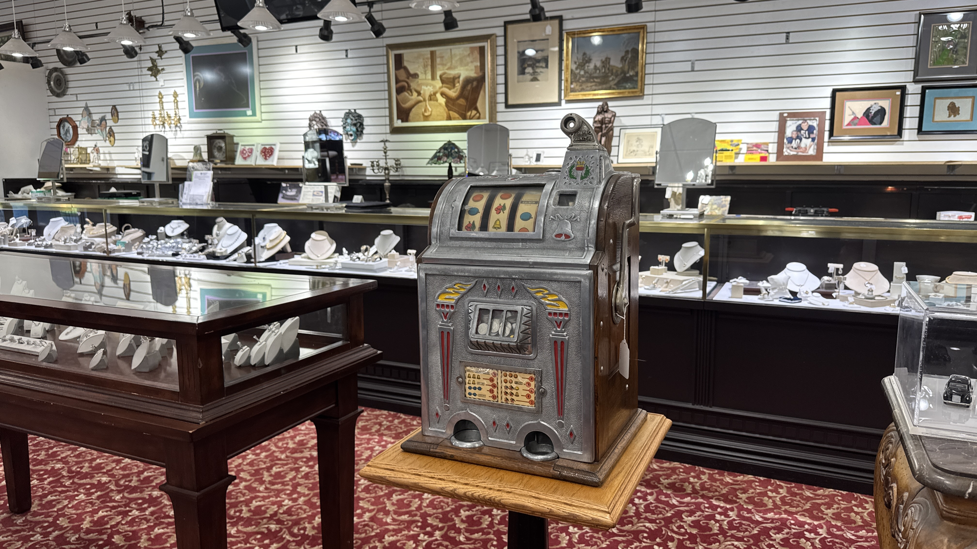 Vintage slot machine offered at auction