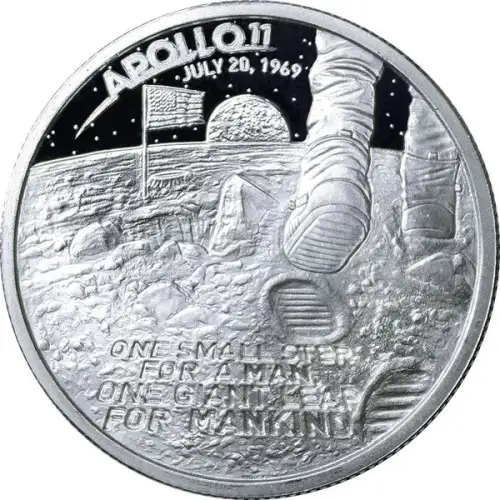 1 oz Apollo Moon Landing - Silver Round (2)