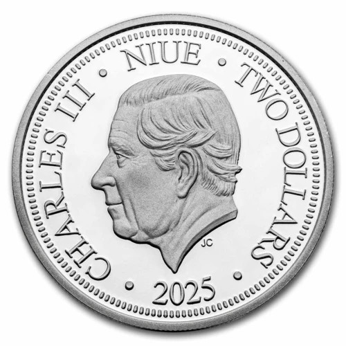 1 oz Niue - Macaw $2 Love is Precious - Silver Round 2025 (2)