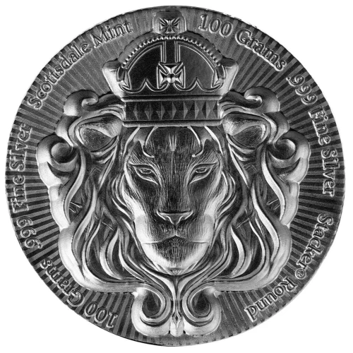 100 g Scottsdale Stacker - Silver Round (5)