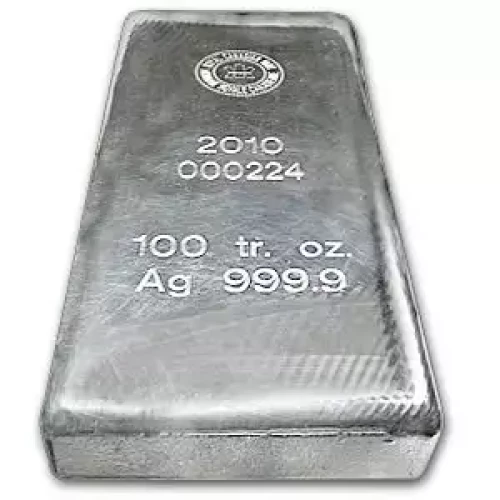 100oz Generic Silver Bar (3)