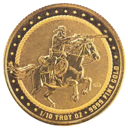 1/10 oz Cowboy - Rifleman Gold Round (3)