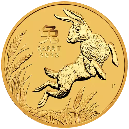 2023 1/10oz Australian Perth Mint Gold Lunar III: Year of the Rabbit (2)