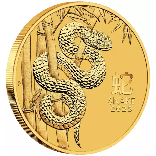 2025 1/10oz Australian Perth Mint Gold Lunar Series III: Year of the Snake (3)