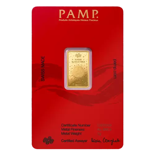 2025 5g PAMP Gold Bar - Year of the Snake (3)