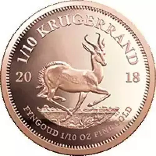 Any Year 1/10oz South African Gold Krugerrand (2)