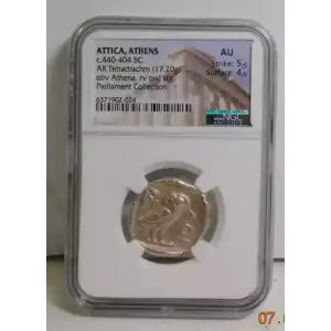 Athenian Owl, c.440-404 BC, Athens, NGC AU 5/4