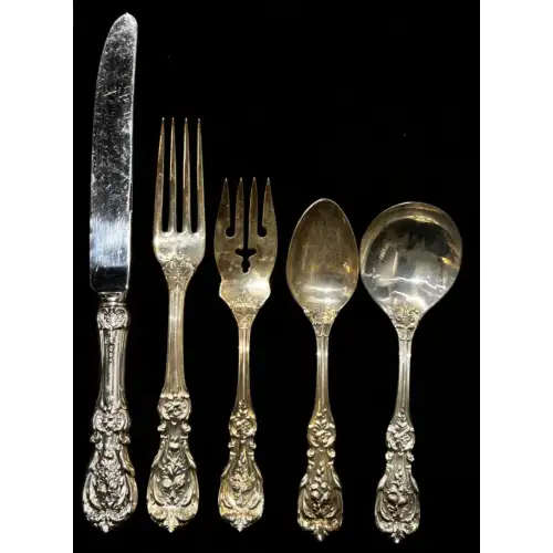 Francis I Sterling Flatware Service for twelve sterling flatware set by Reed & Barton. (5)