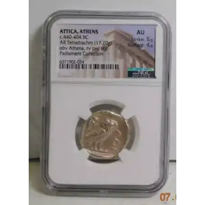 Athenian Owl, c.440-404 BC, Athens, NGC AU 5/4