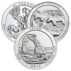 5oz America the Beautiful Silver Coin - Any Year