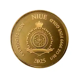 2025 1/10 oz Niue - Lady Justice Gold Coin (2)