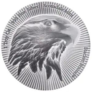 1 oz Eagle Scottsdale Stacker - Silver Antique Round (2)